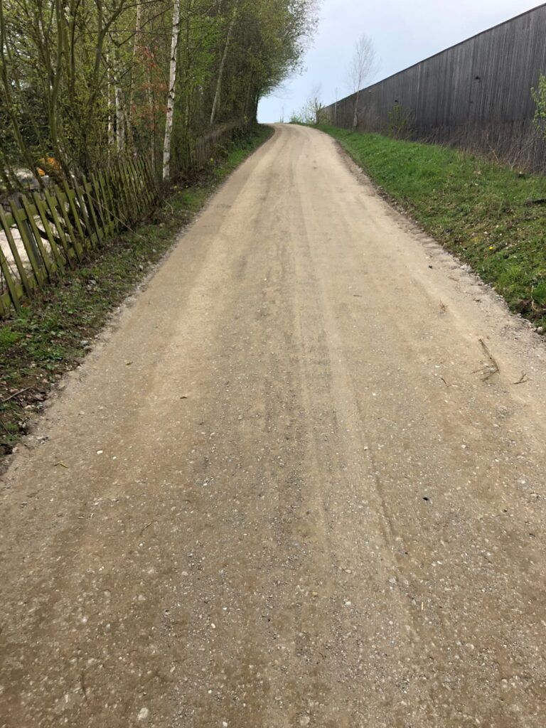 Gerenoveerde weg in Asse