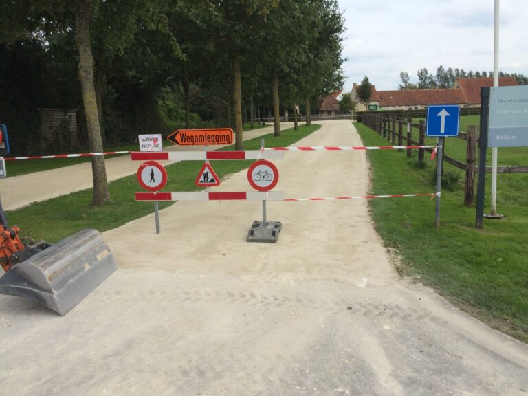 Gerenoveerd pad in Koolkerke