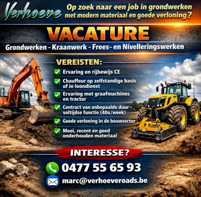 Vacature bij Verhoeve Roads